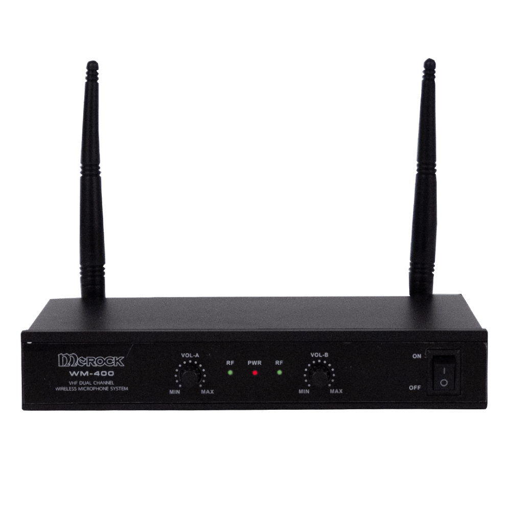 ไมโครโฟนคาราโอเกะ  SONAR รุ่น WM-400 ไมโครโฟนคู่ ไมค์ไร้สาย สัญญาณVHF อย่างดี